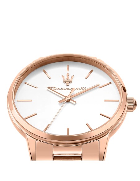 Orologio MASERATI donna Royale tempo oro rosa / bianco