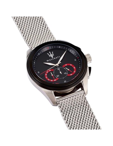 Orologio MASERATI uomo Traguardo cronografo acciaio / nero