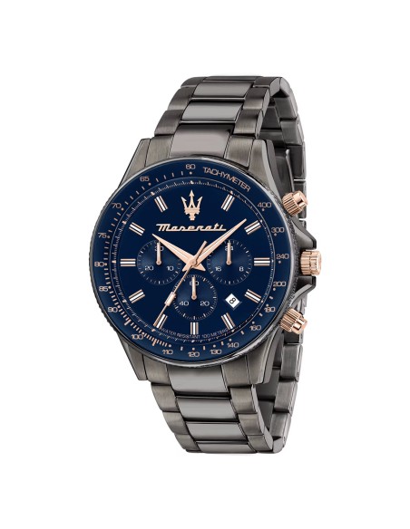 Orologio MASERATI uomo Sfida crono gun / blu - Special Kit