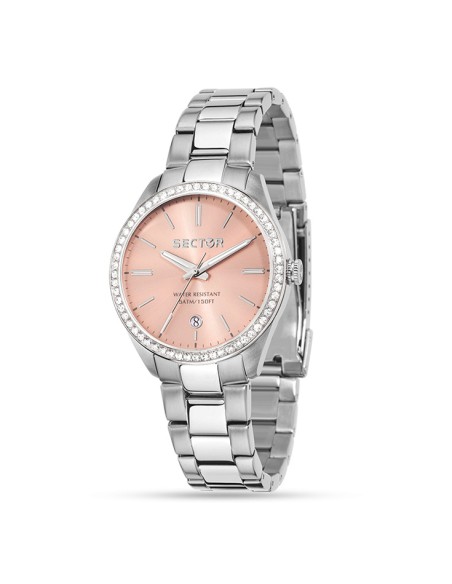 Orologio SECTOR donna 120 datario acciaio / rosa