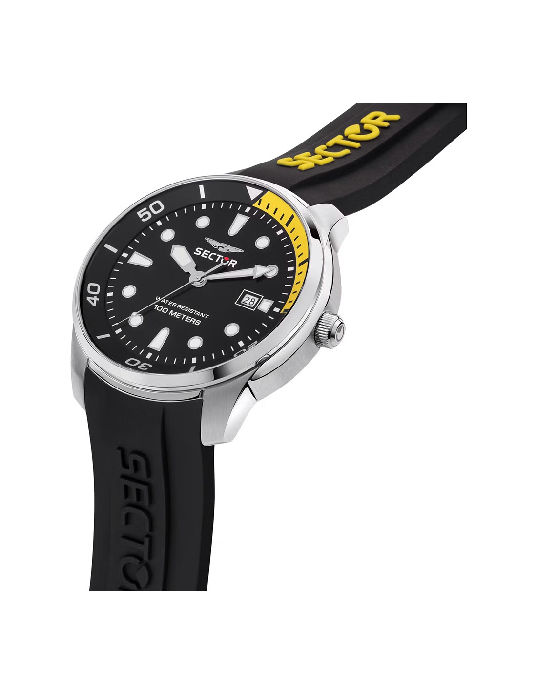 Cinturini Orologio In Silicone QUARKZMAN 26mm – Morbidi, Intercambiabili, Impermeabili – Per Uomo E Donna – Colore Giallo/bianco