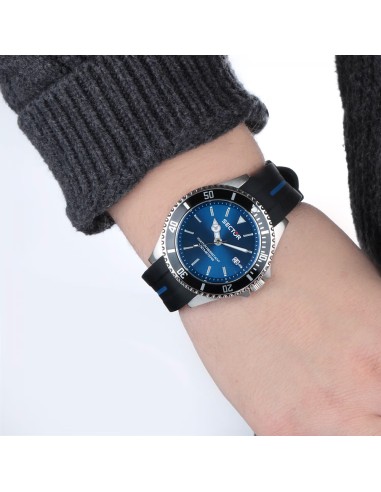 Orologio SECTOR uomo 230 datario gomma nero / blu