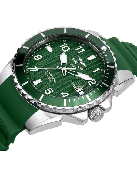 Orologio SECTOR uomo serie 450 datario gomma verde