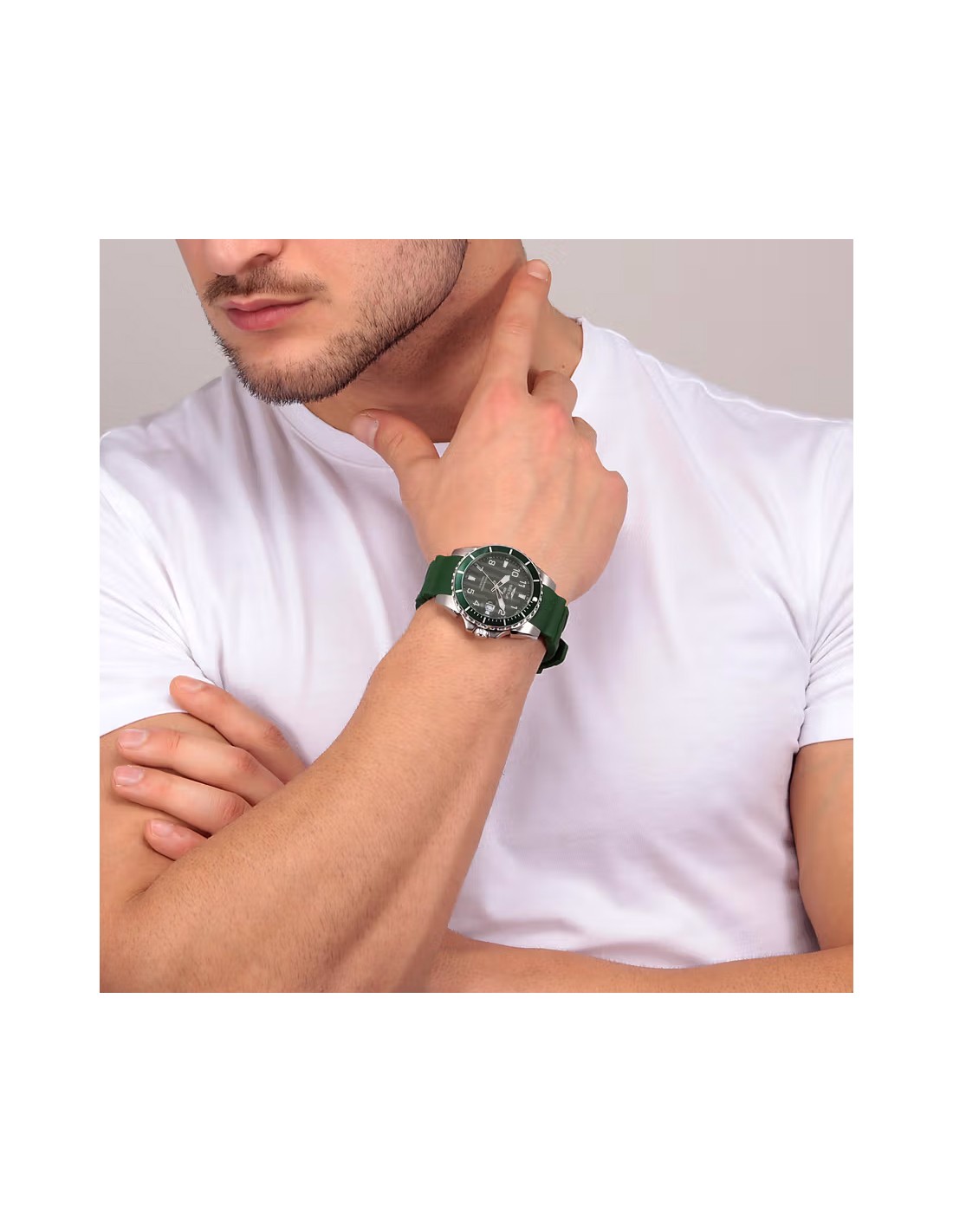 Sector No Limits 450 Orologio Uomo R3253276005, Cassa In Acciaio 41x49,8mm, Vetro Minerale, Movimento 3H, Cinturino In Silicio, Chiusura A Clip