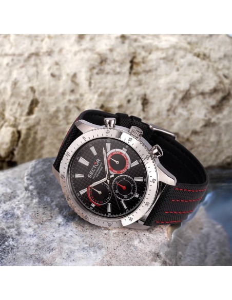 Orologio SECTOR uomo 270 multi funzione gomma nero