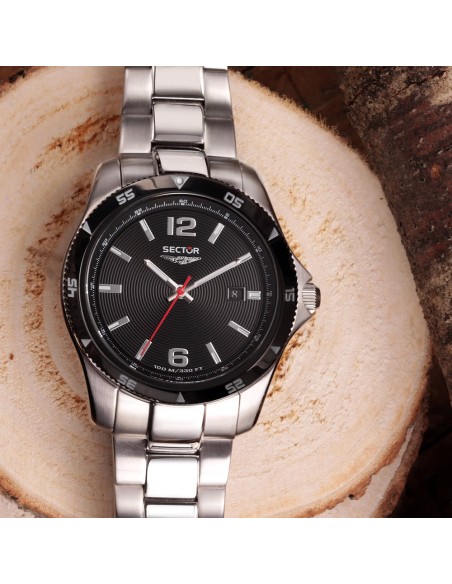 Orologio SECTOR uomo 650 datario acciaio / nero