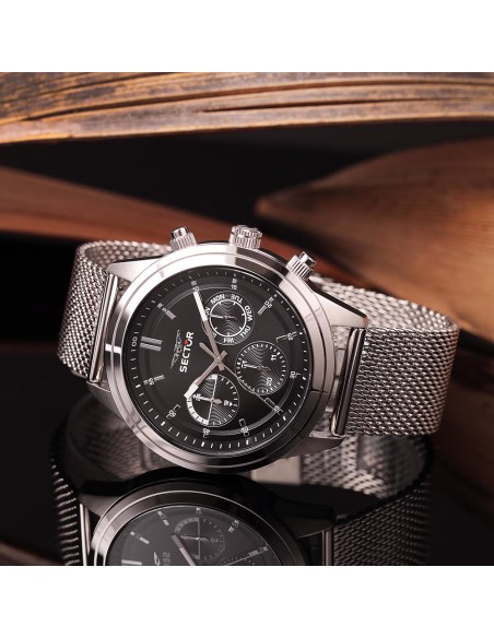 Orologio SECTOR uomo 670 multi funzione acciaio / nero