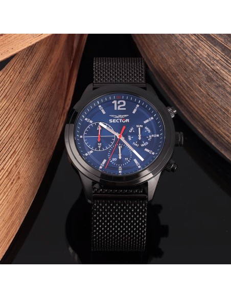 Sector 670 – Orologio Uomo Acciaio Nero/Blu Multifunzione (R3253540008)