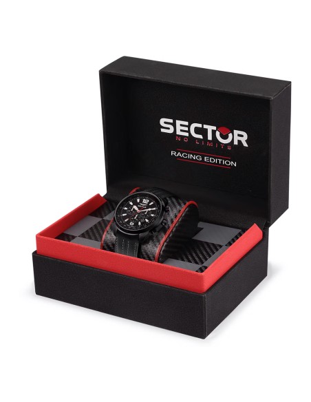 Orologio SECTOR uomo Oversize cronografo pelle nero