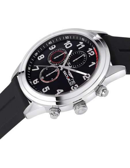 Sector 670 – Orologio Cronografo Uomo Nero Silicone (R3271740001)