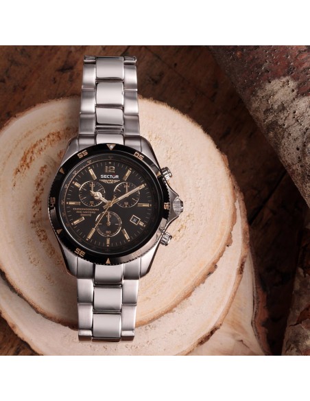 Orologio SECTOR uomo 650 cronografo acciaio / nero