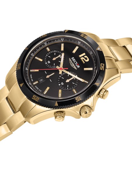 Orologio SECTOR uomo 650 cronografo acciaio dorato / nero
