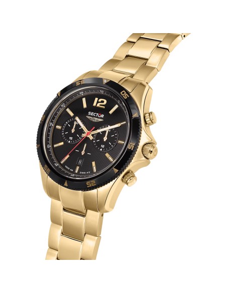 Orologio SECTOR uomo 650 cronografo acciaio dorato / nero