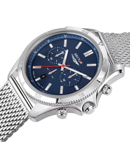 Sector 650 – Orologio Uomo Acciaio Blu Mesh Cronografo (R3273631006)