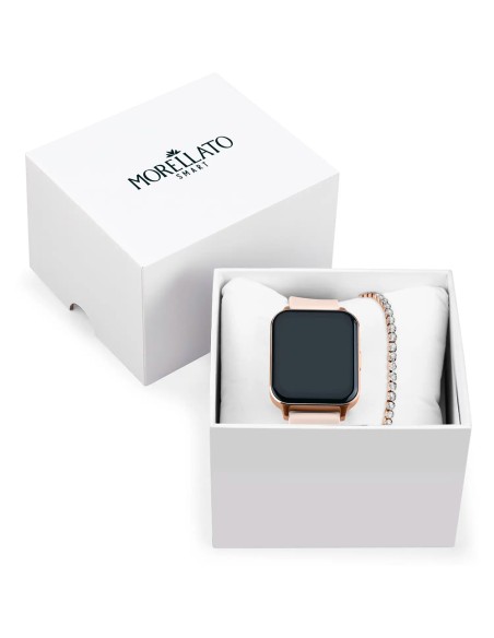 Smartwatch MORELLATO donna M-03 digitale gomma rosa + bracciale