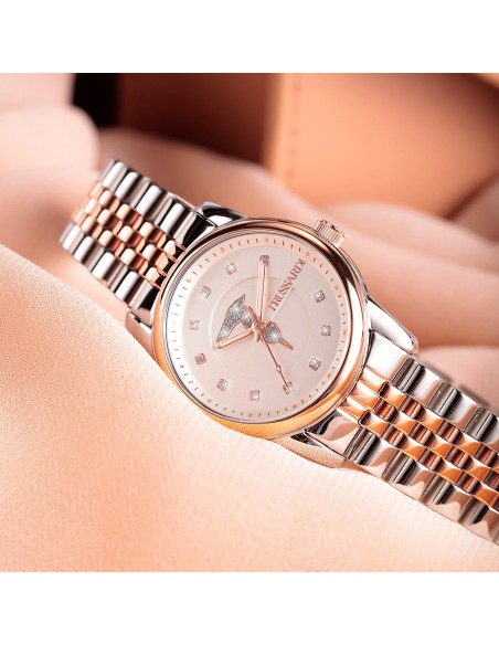 Orologio TRUSSARDI donna T-joy acciaio e oro rosa / silver