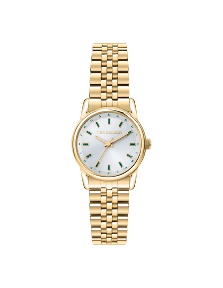 Orologio TRUSSARDI donna T-joy acciaio dorato / bianco