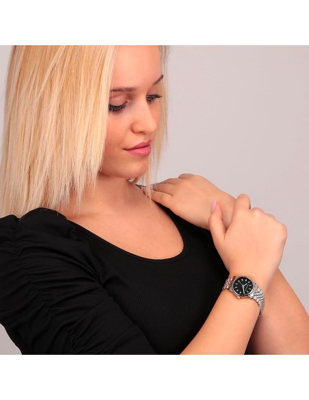 Orologio TRUSSARDI donna T-joy acciaio / nero