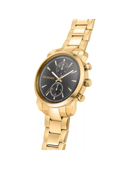 Orologio TRUSSARDI uomo T-city multi funzione dorato / grigio