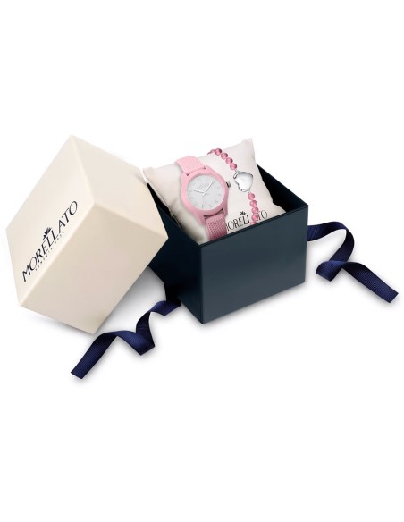 Orologio MORELLATO donna Soft tempo gomma rosa + bracciale