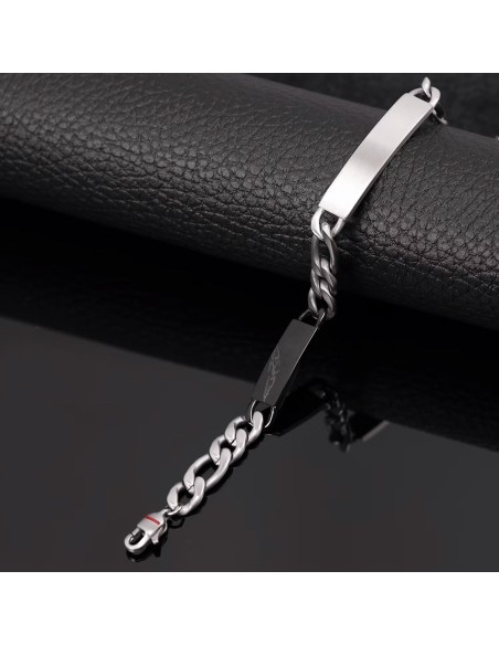 Sector Energy – Bracciale Uomo Acciaio con Dettagli Neri (SAFT56)