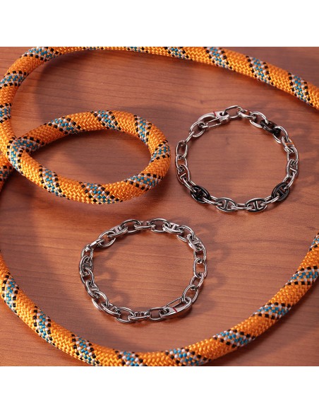 Bracciale SECTOR uomo Marine acciaio / inserto nero
