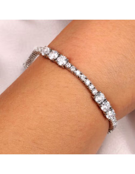 Bracciale MORELLATO donna Scintille acciaio rodiato / zirconi