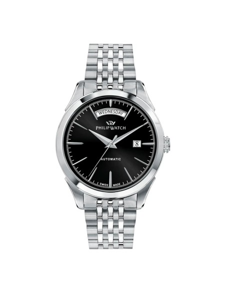 Philip Watch Roma – Orologio Uomo Day-Date Automatico Nero (R8223217003)