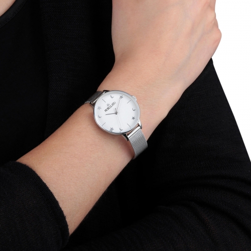 Morellato Ninfa 33mm 3h white dial ss br donna R0153141533