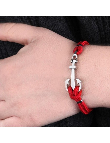 Sector Gioielli Marine br. ss anchor red strings uomo SADQ27