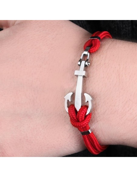 Sector Gioielli Marine br. ss anchor red strings uomo SADQ27