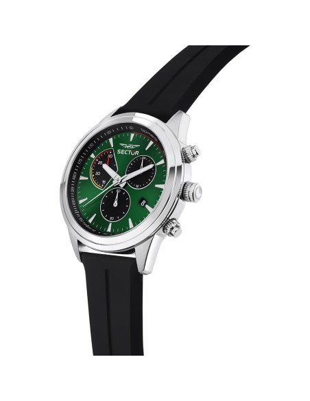 Orologio SECTOR uomo 670 cronografo gomma nero / verde