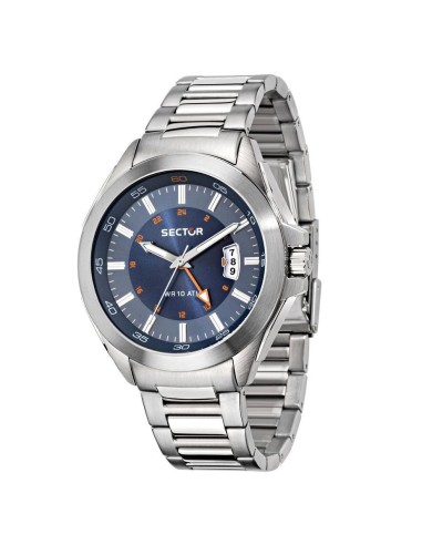 Orologio SECTOR uomo 720 GMT datario acciaio / blu