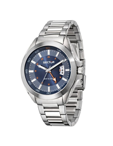 Orologio SECTOR uomo 720 GMT datario acciaio / blu