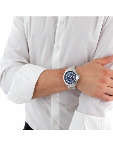 Orologio SECTOR uomo 720 GMT datario acciaio / blu