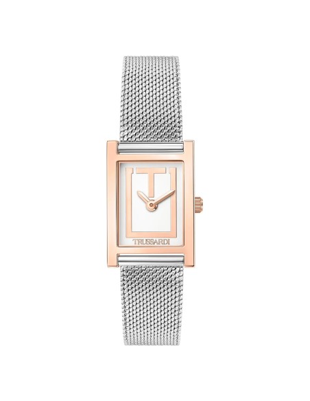 Orologio TRUSSARDI donna T-strict acciaio / oro rosa
