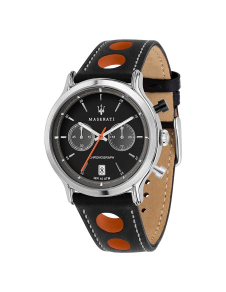 Orologio MASERATI uomo Legend cronografo pelle nero