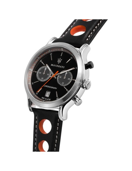 Orologio MASERATI uomo Legend cronografo pelle nero