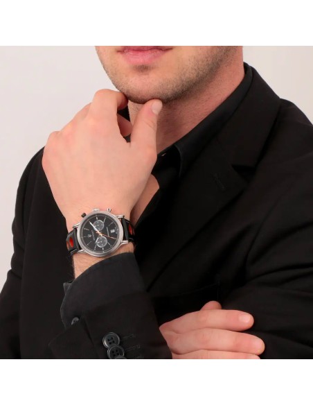 Orologio MASERATI uomo Legend cronografo pelle nero