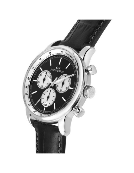 Orologio PHILIP WATCH uomo Anniversary cronografo pelle nero