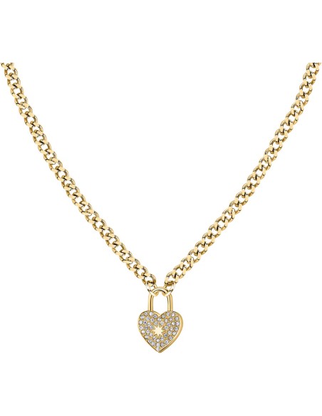 Collana MORELLATO donna Abbraccio dorata cuore lucchetto