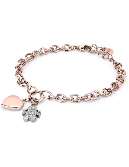 Bracciale MORELLATO donna Talismani acciaio oro rosa / bimba / cuore