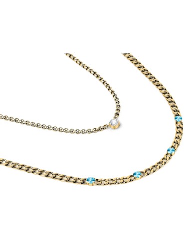 Collana MORELLATO donna Poetica acciaio dorato...