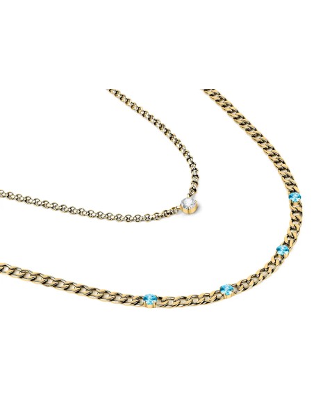 Collana MORELLATO donna Poetica acciaio dorato (SAUZ04)