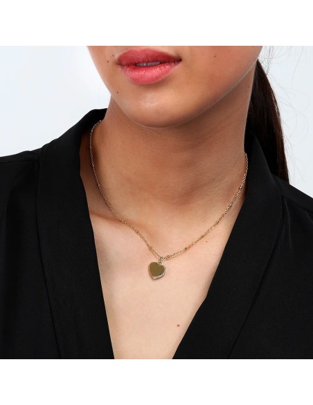 Collana MORELLATO donna Mascotte acciaio dorato cuore (SAVL03)