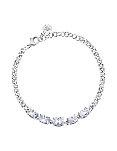 Bracciale MORELLATO donna Colori acciaio / 5 cristalli