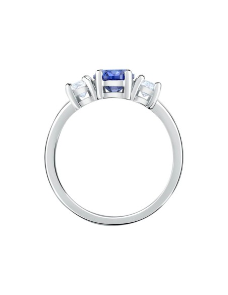 Anello MORELLATO donna Colori acciaio / cristalli blu