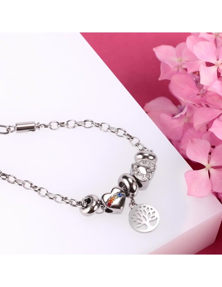 Bracciale MORELLATO donna Drops acciaio love / 3 beads