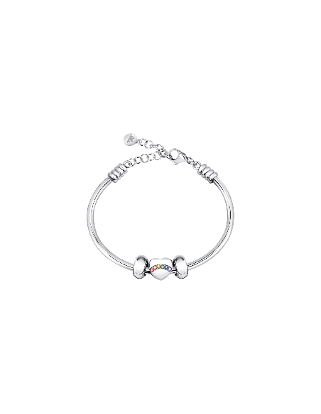 Bracciale MORELLATO donna Drops bangle acciaio / cuore color