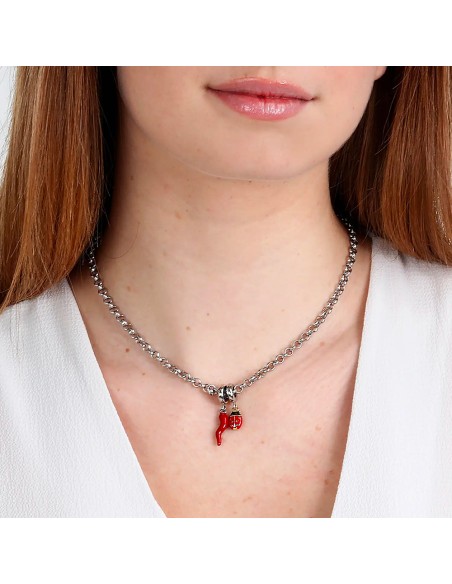 Collana MORELLATO donna Drops acciaio / porta fortuna